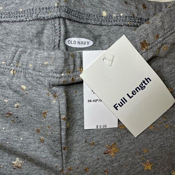 NWT Old Navy Girls Toddler Size 4 Leggings in Gray with Gold Stars & Moons - Picture 2 of 5